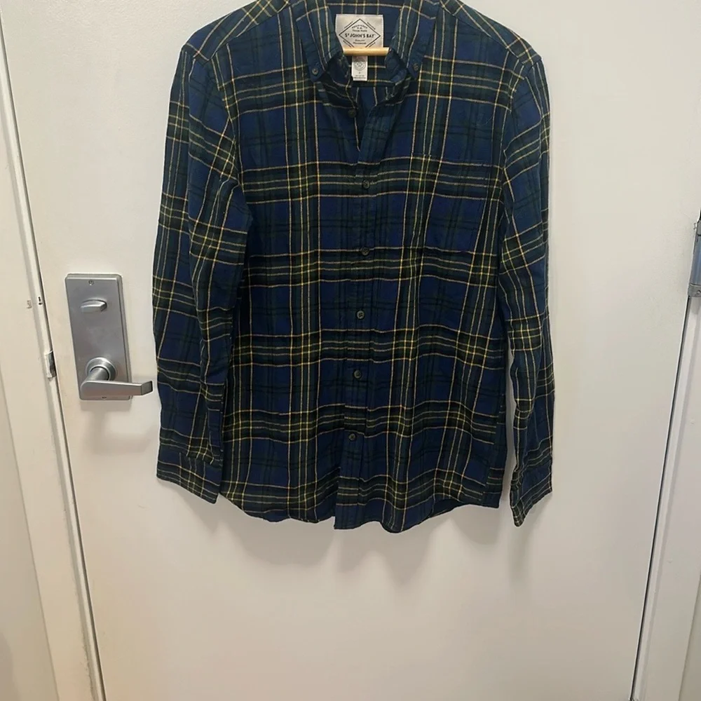 Bundle! Set of 3 Men’s St John’s Bay Plaid Button-Ups - Picture 2 of 10